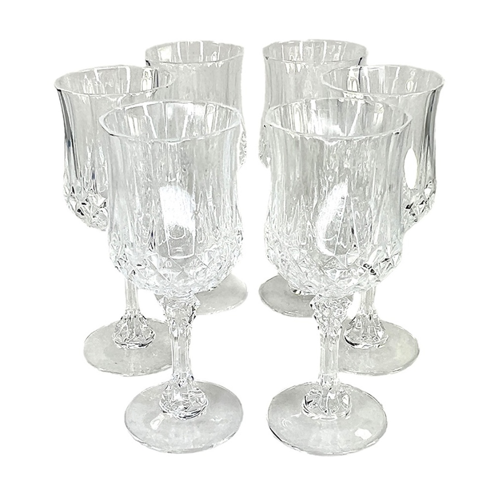 Cristal D'Arque - Longchamp Clear Crystal Wine Glasses - 6